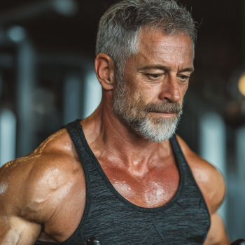 Група літніх людей займається фітнесом